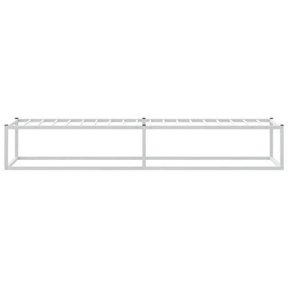 Giroletto senza Materasso Bianco 100x200 cm in Metallo