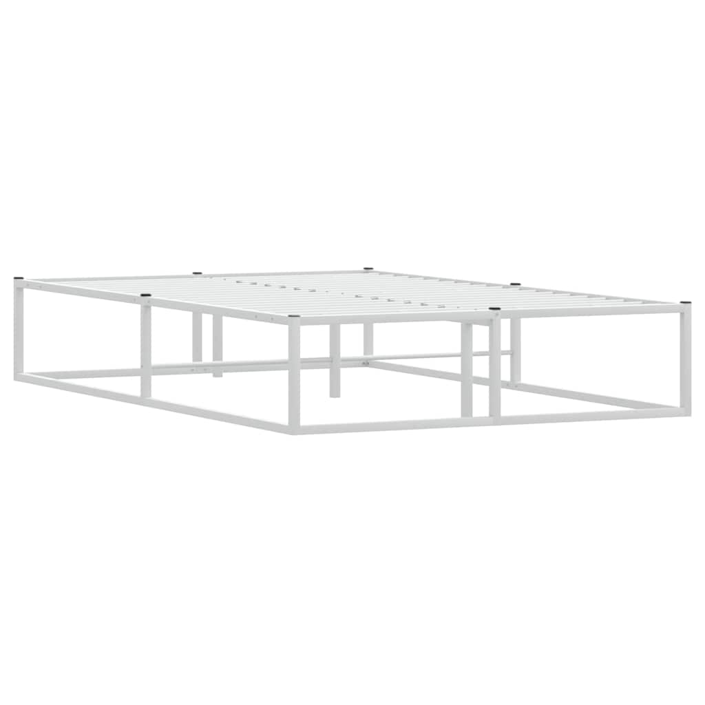 Giroletto senza Materasso Bianco 120x200 cm in Metallo