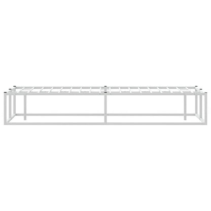 Giroletto senza Materasso Bianco 120x200 cm in Metallo