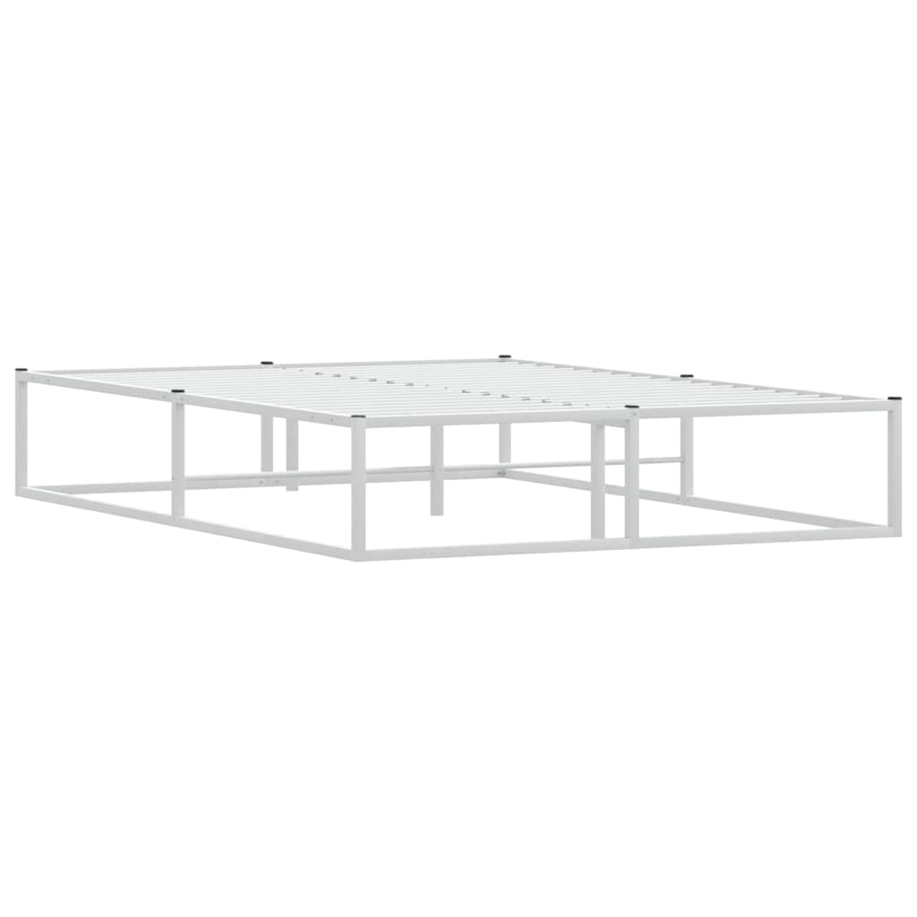 Giroletto senza Materasso Bianco 140x200 cm in Metallo