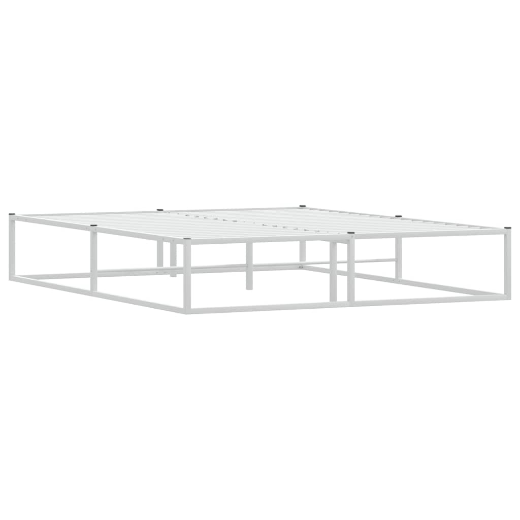 Giroletto senza Materasso Bianco 160x200 cm Metallo
