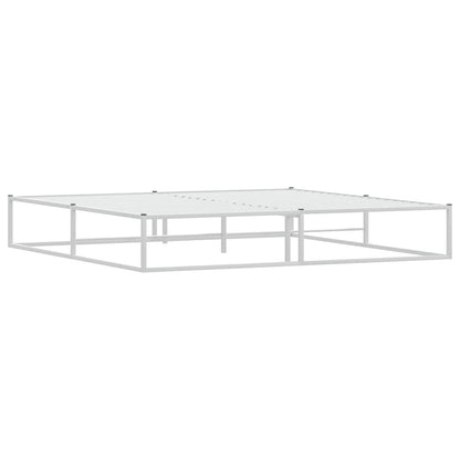 Giroletto senza Materasso Bianco 200x200 cm Metallo