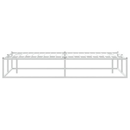 Giroletto senza Materasso Bianco 200x200 cm Metallo