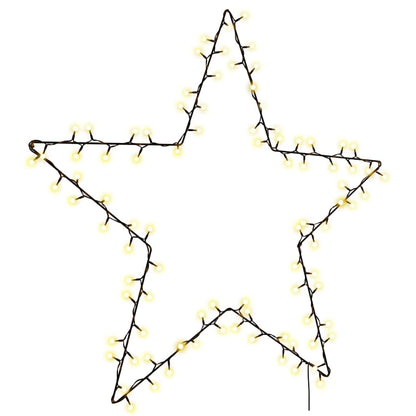 Luci di Natale Stella Silhouette 115 LED Bianco Caldo