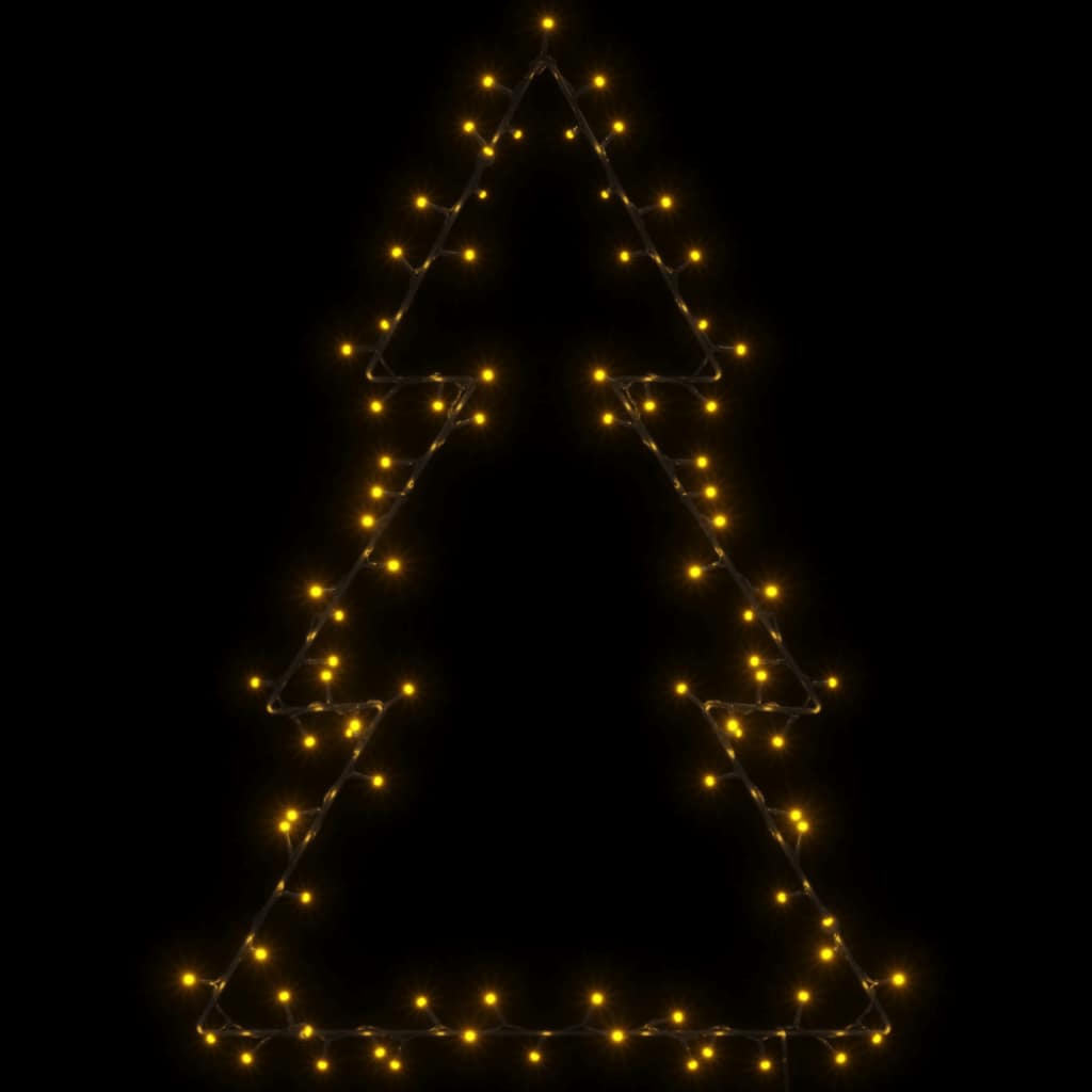 Luci di Natale Albero di Natale Silhouette 115 LED Bianco Caldo