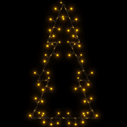 Luci di Natale Albero di Natale Silhouette 80 LED Bianco Caldo