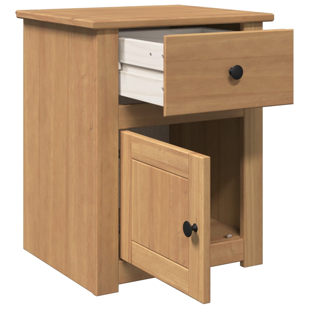 Comodino Panama 46x40x57 cm in Legno Massello di Pino
