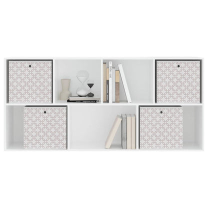 Scatole Portaoggetti 4 pz Crema 32x32x32 cm Tessuto non Tessuto