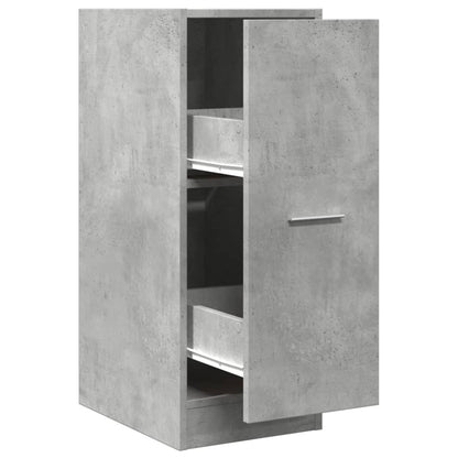 Armadietto da Farmacia Grigio Cemento 30x41x77,5 cm Truciolato