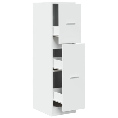 Armadietto da Farmacia Bianco 30x41x118 cm in Truciolato
