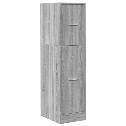Armadietto da Farmacia Grigio Sonoma 30x41x118 cm in Truciolato