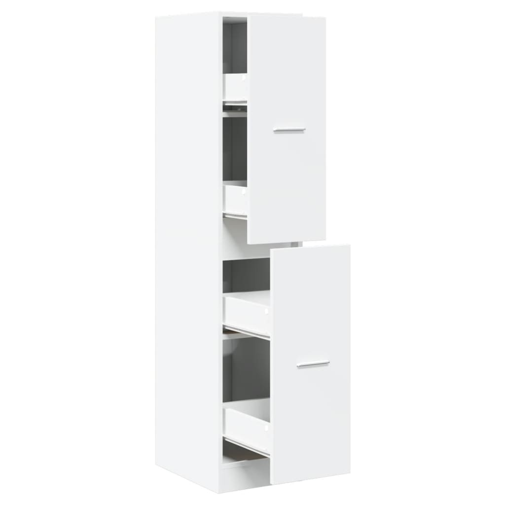 Armadietto da Farmacia Bianco 30x41x144,5 cm in Truciolato