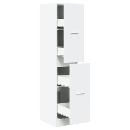 Armadietto da Farmacia Bianco 30x41x144,5 cm in Truciolato