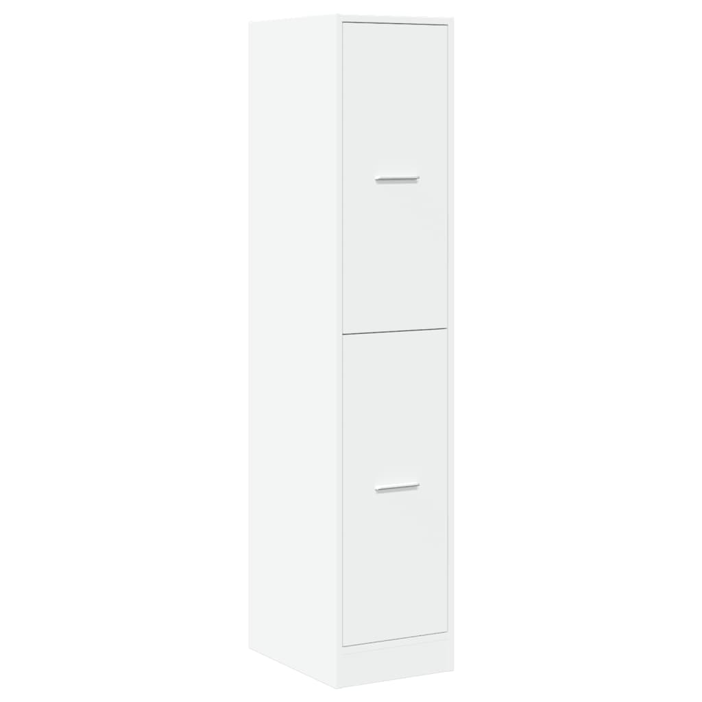 Armadietto da Farmacia Bianco 30x41x144,5 cm in Truciolato