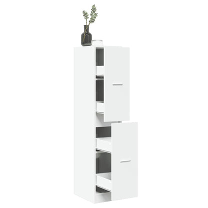 Armadietto da Farmacia Bianco 30x41x144,5 cm in Truciolato