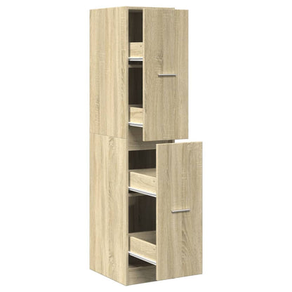 Armadietto da Farmacia Rovere Sonoma 30x41x144,5 cm Truciolato