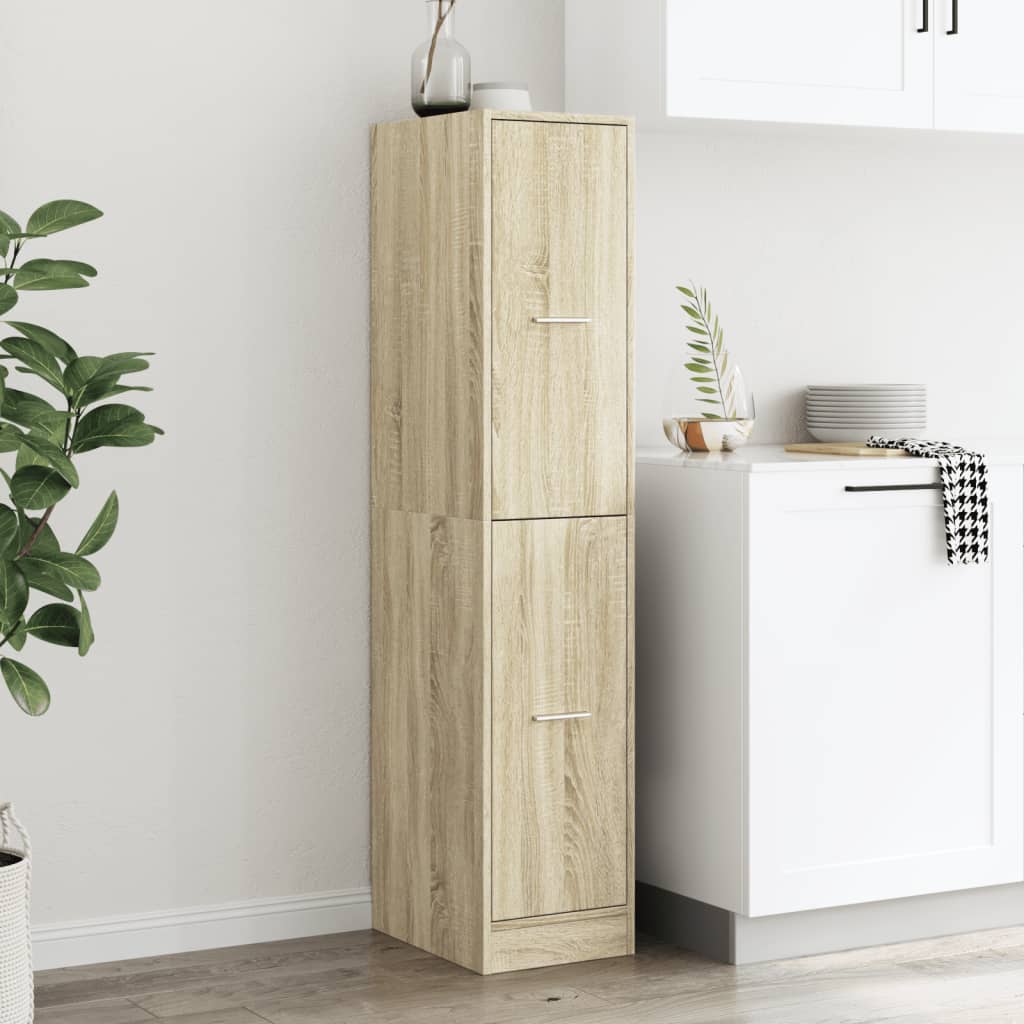 Armadietto da Farmacia Rovere Sonoma 30x41x144,5 cm Truciolato
