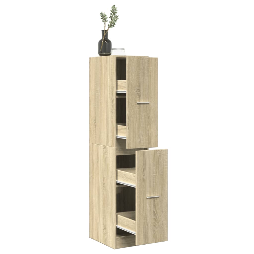 Armadietto da Farmacia Rovere Sonoma 30x41x144,5 cm Truciolato