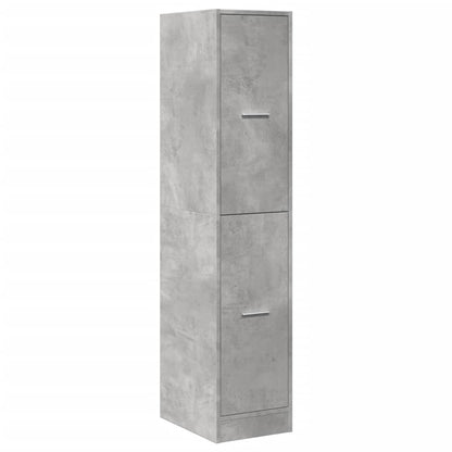 Armadietto da Farmacia Grigio Cemento 30x41x144,5 cm Truciolato
