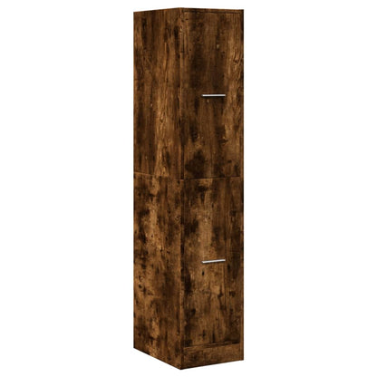 Armadietto da Farmacia Rovere Fumo 30x41x144,5 cm in Truciolato