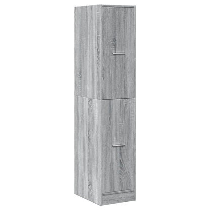 Armadietto da Farmacia Grigio Sonoma 30x41x144,5 cm Truciolato