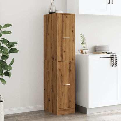 Armadietto da Farmacia Rovere 30x41x144,5 cm in Truciolato