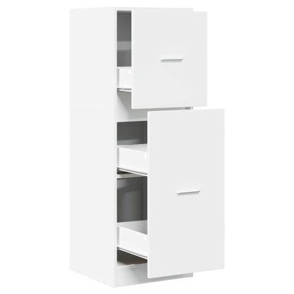 Armadietto da Farmacia Bianco 40x41x118 cm in Truciolato