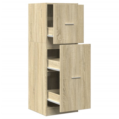 Armadietto da Farmacia Rovere Sonoma 40x41x118 cm in Truciolato