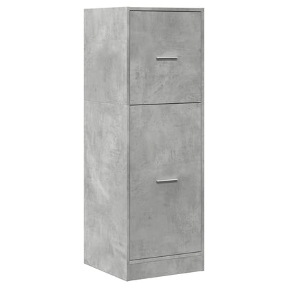 Armadietto da Farmacia Grigio Cemento 40x41x118 cm Truciolato