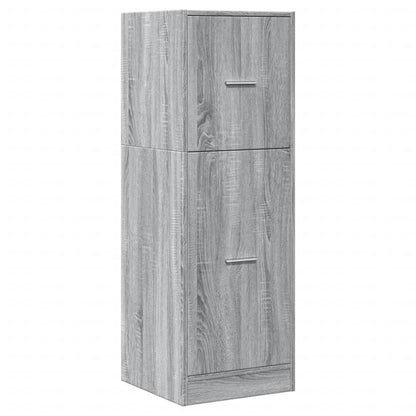 Armadietto da Farmacia Grigio Sonoma 40x41x118 cm in Truciolato