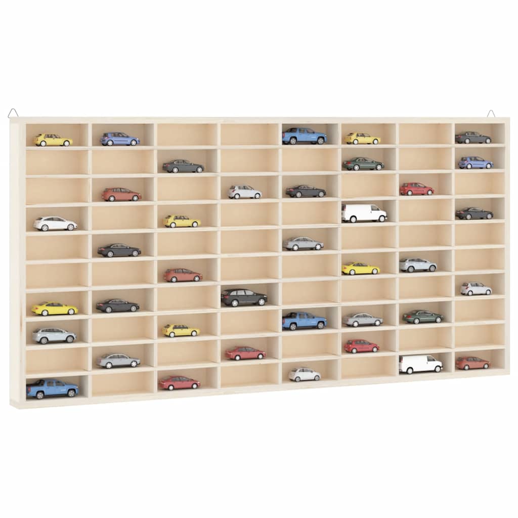Vetrina da collezione in legno con 80 scomparti 80x4,5x40,5cm