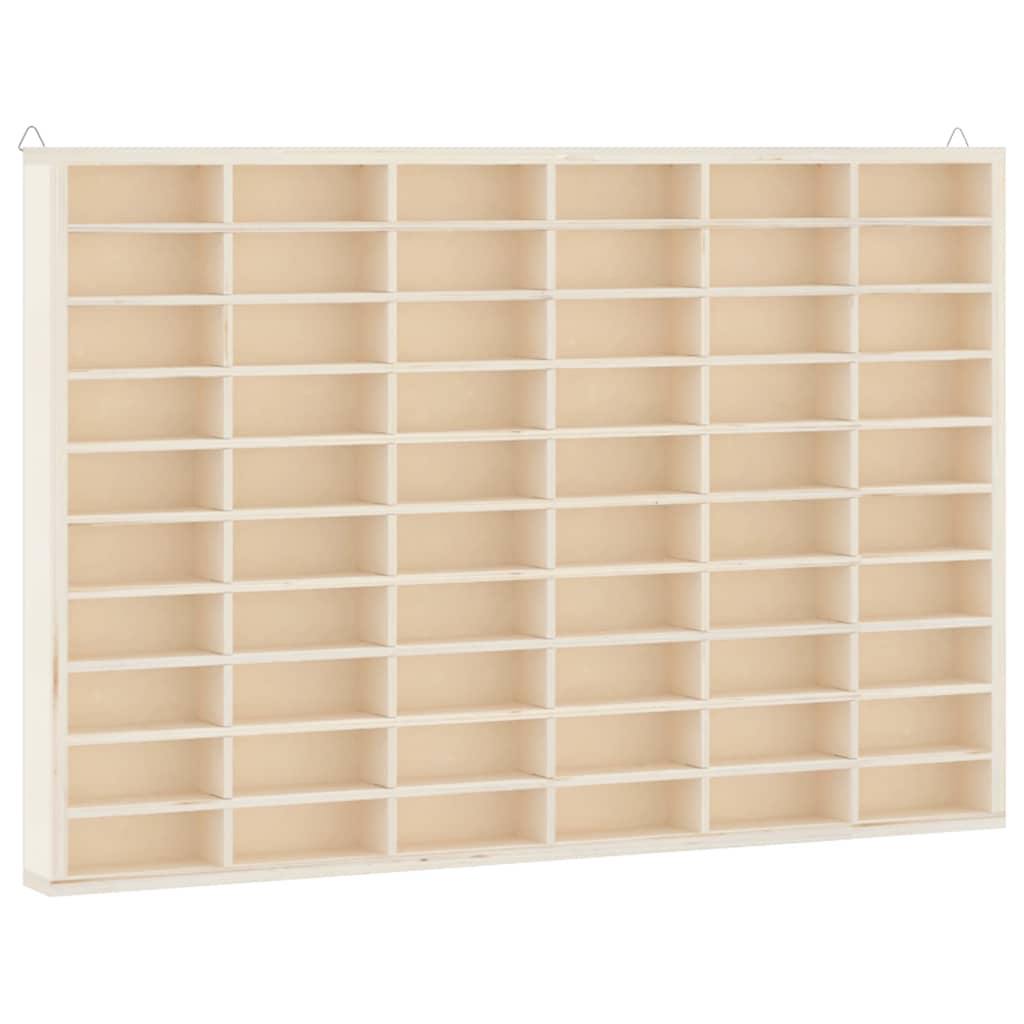 Vetrina da collezione in legno con 60 scomparti 60x4,5x40,5cm