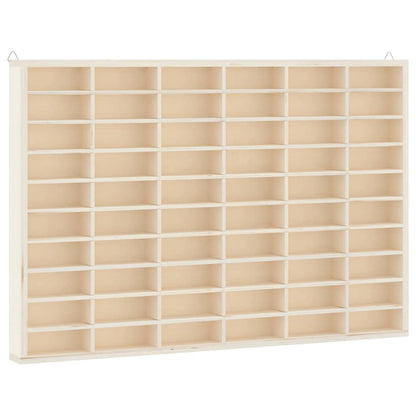 Vetrina da collezione in legno con 60 scomparti 60x4,5x40,5cm