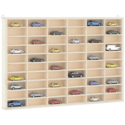 Vetrina da collezione in legno con 60 scomparti 60x4,5x40,5cm