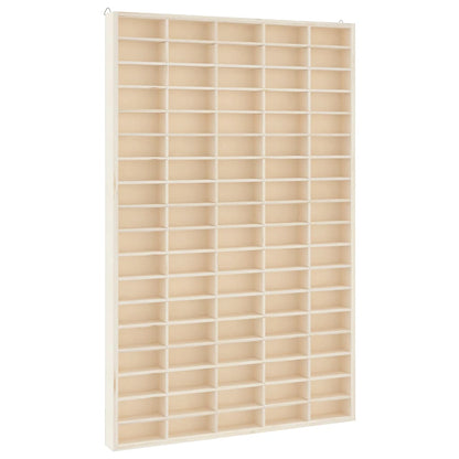 Vetrina da collezione in legno con 90 scomparti 50,5x4,5x79 cm