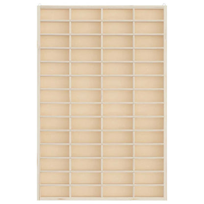 Vetrina da collezione in legno con 56 scomparti 40x4,5x60cm