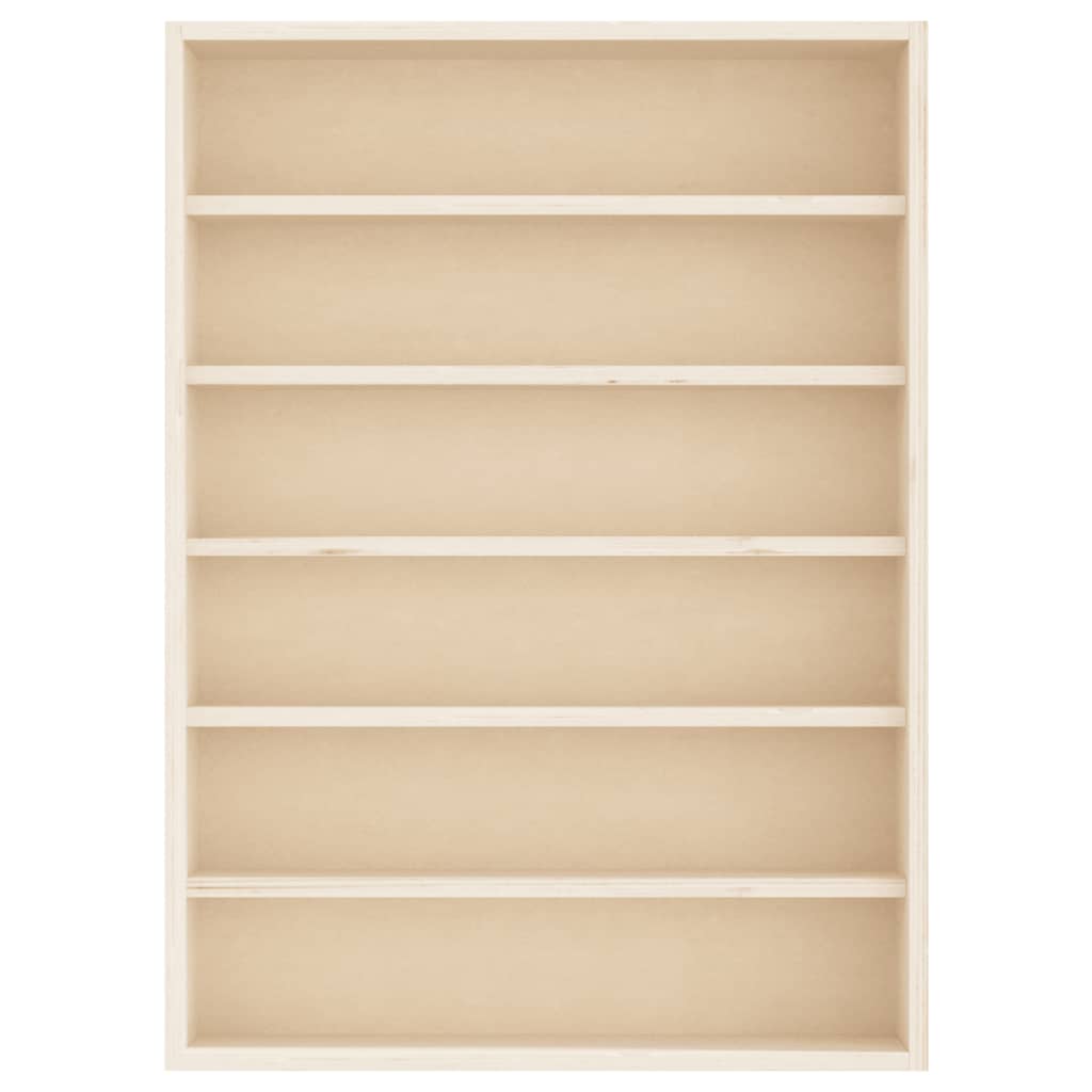 Teca da Collezione in Legno con 6 Ripiani 40x8,5x55 cm