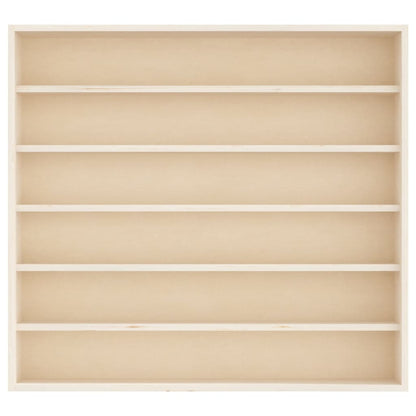 Teca da Collezione in Legno con 6 Ripiani 60x8,5x55 cm