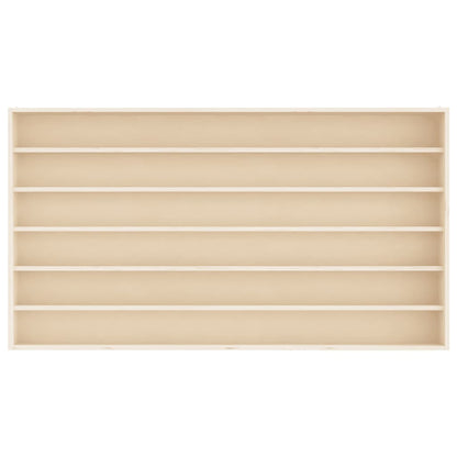 Teca da Collezione in Legno con 6 Ripiani 80x8,5x55 cm
