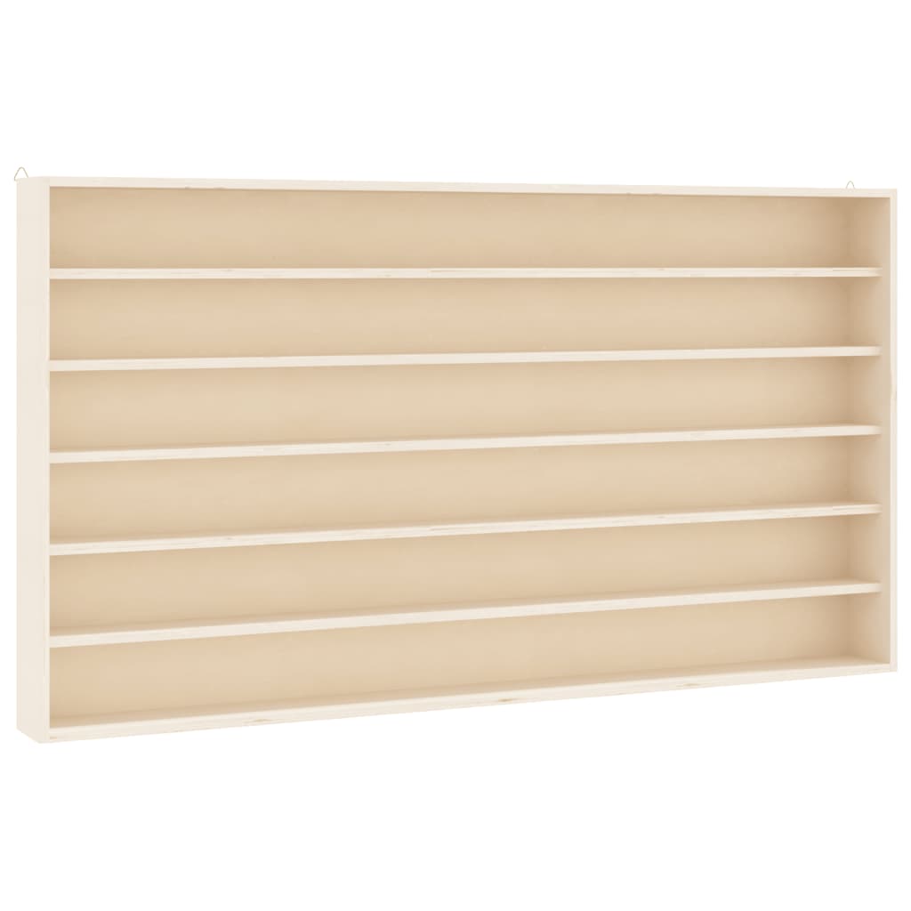 Teca da Collezione in Legno con 6 Ripiani 100x8,5x55 cm