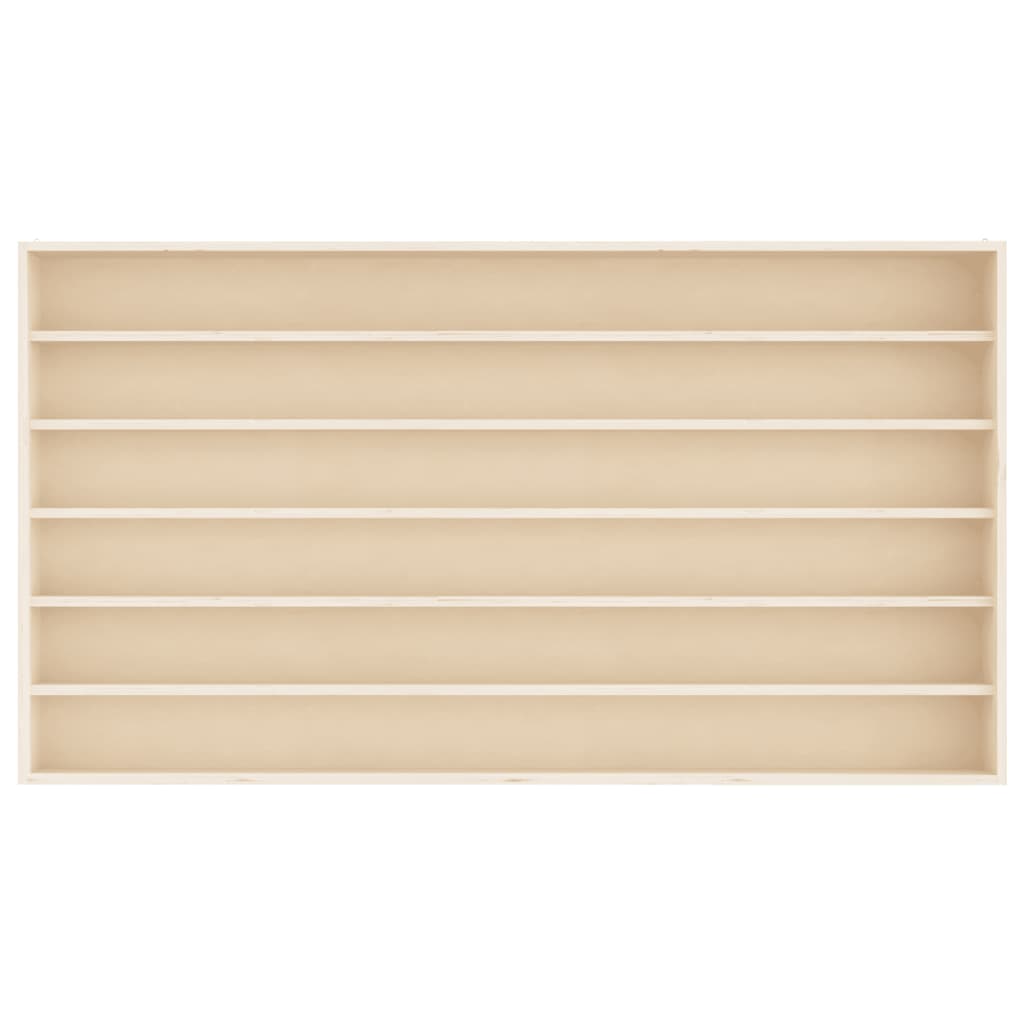 Teca da Collezione in Legno con 6 Ripiani 100x8,5x55 cm