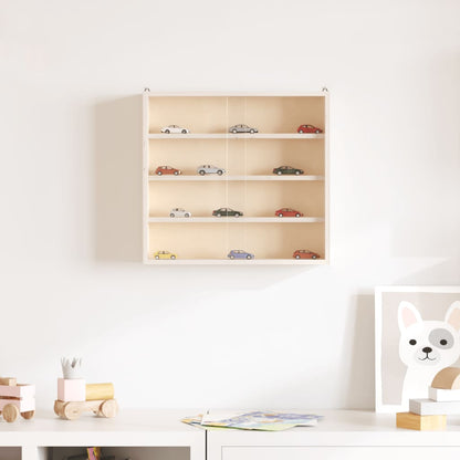 Teca da Collezione in Legno con Porte 40x8,5x37 cm