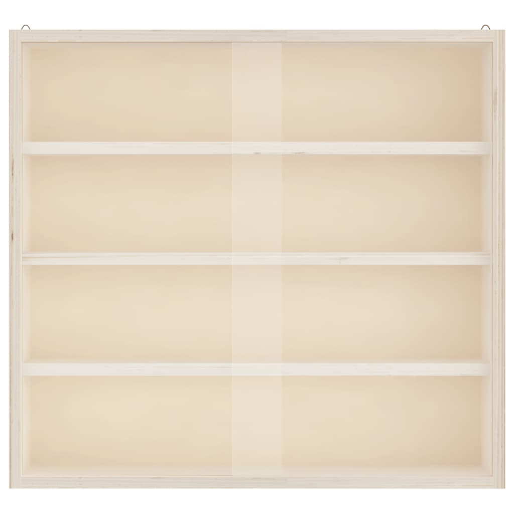 Teca da Collezione in Legno con Porte 40x8,5x37 cm