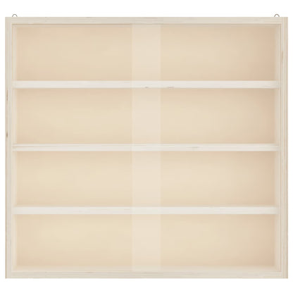 Teca da Collezione in Legno con Porte 40x8,5x37 cm