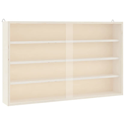 Vetrina da collezione in legno con ante 60x8,5x37cm