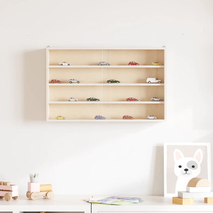 Vetrina da collezione in legno con ante 60x8,5x37cm
