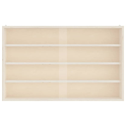 Vetrina da collezione in legno con ante 60x8,5x37cm