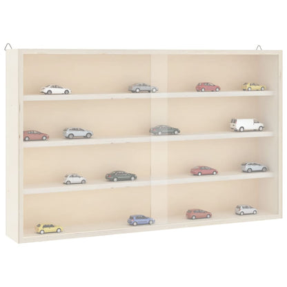 Vetrina da collezione in legno con ante 60x8,5x37cm