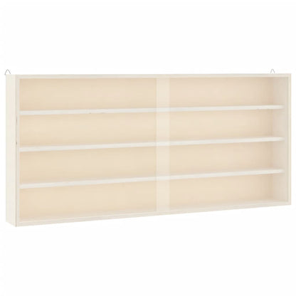 Vetrina da collezione in legno con ante 80x8,5x37cm