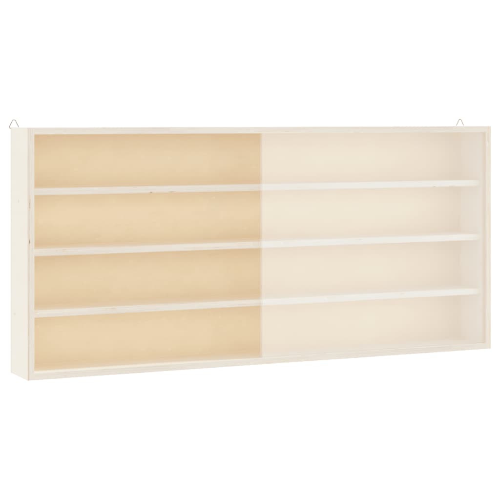 Vetrina da collezione in legno con ante 80x8,5x37cm